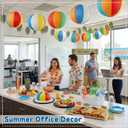 Beach Ball Paper Lanterns, 10-Pc 12 Inch Large Summer Hanging Decorations