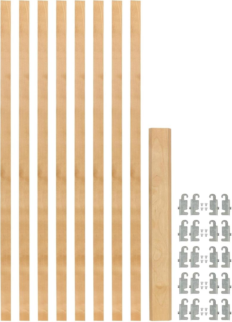 Rev-A-Shelf 7/8" W Tall Pantry Wood Pilaster System Uprights - 5 Pilaster HDW Sets