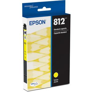 Epson 812 DURABrite Ultra Ink Standard Capacity Yellow Cartridge (T812420-S) Works with Workforce Pro WF-7310,7820, 7840, EC-C7000