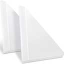 2 Pack Corner Air Diverter (Triangle), Ceiling Air Diverter for 2'x2' Ceiling Air Diffuser, Easy Snap-in Installation, White Plastic, Ideal for Homes & Offices