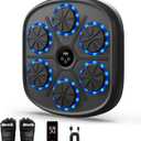 2025 Music Boxing Machine for Adults and Kids, Smart Bluetooth Boxing Machine Wall Mounted Music, Adjustable Hitting Sound Volume, Durable PU Material, Fitness/Lose Weight in Home