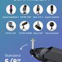 InnoGear Mic Boom Arm, Microphone Stand with Cable Management Channels Height Riser for Blue Yeti FIFINE AM8 K669B HyperX QuadCast S SoloCast AT2020 Shure SM7B MV7 and Other Mics