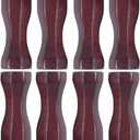 Soccer Table Handles, 5/8 inch Wooden Foosball Handle Grip, 8 Pack (Mahogany)