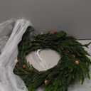 Artgar 26 Inch Pine Wreath - Christmas Wreaths for Front Door - Real Touch Pine Wreath with Pinecones Berries - Large Artificial Green Wreaths for Home Wall Window Porch Farmhouse Outdoor Xmas Decor (Style-3)