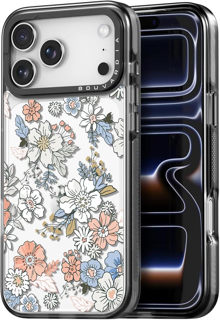 Bouvardia for iPhone 17 Pro Case, Cute Girly Design for Women, Shockproof & Aesthetic, Floral Theme - Flowers in Bloom