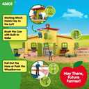Schleich Farm World - 92PC Playset with Barn Animal Toys and Accessories - Realistic Barnyard Collection with Farmer, Cow, Pig, and Cat Figurines - for Imaginative Play - Kids 3+ | 42578, Current