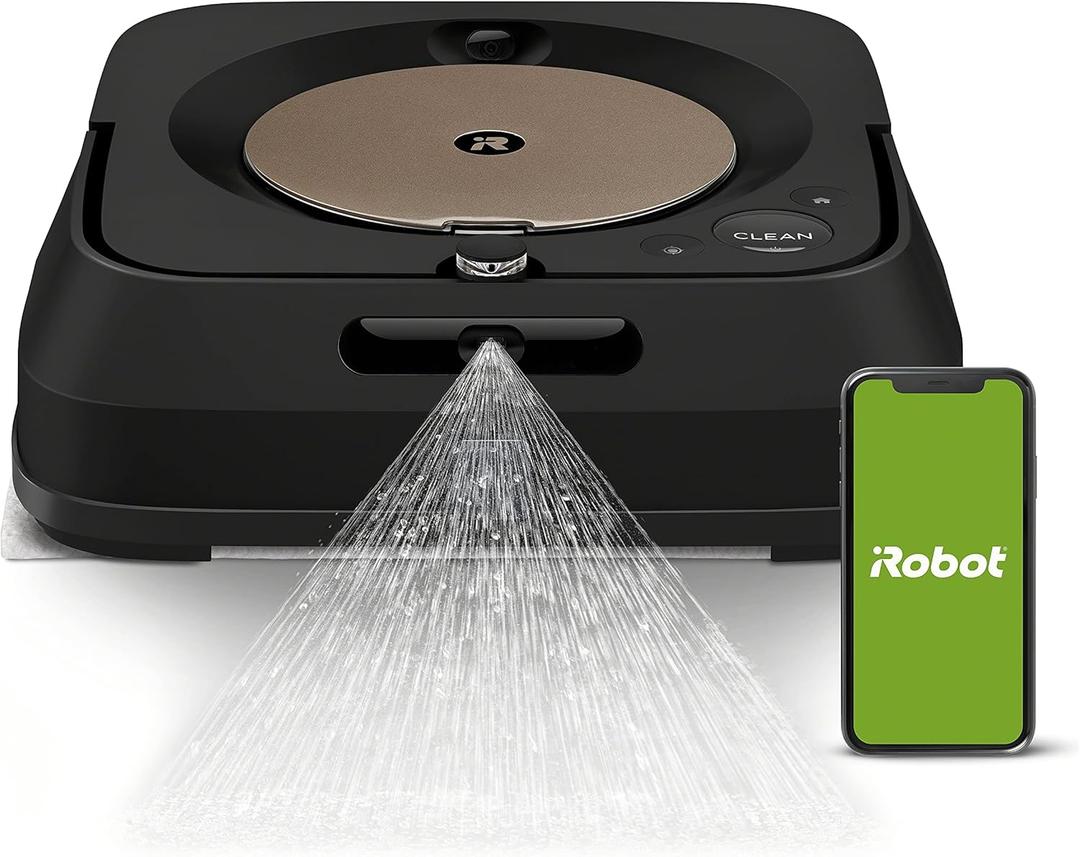 iRobot Braava Jet m6 (6012) Ultimate Robot Mop- Wi-Fi Connected, Precision Jet Spray, Smart Mapping, Works with Alexa, Ideal for Multiple Rooms, Recharges and Resumes, Black iRobot Braava Jet m6 (6012) Ultimate Robot Mop- Wi-Fi Connected, Precision Jet Spray, Smart Mapping, Works with Alexa, Ideal for Multiple Rooms, Recharges and Resumes, Black
