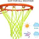 Nightlight Basketball Net Luminous Outdoor Portable Sun Powered Sports Nylon
