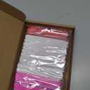 250 Pcs 4.5 inch Ice Cream Sticks Colored Wooden Craft Sticks Festival DIY Craft Lollipop Stick for DIY Creative Designs, Home Art Projects (Pink Red and White)