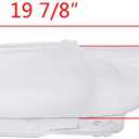 1 Pair Clear Headlight Lens Cover PC Shell Replacement for 2006-2009 BMW E92 E93 328i 328xi 335i 335xi 2-Door 08-12 M3 Headlamp