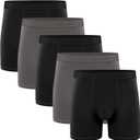 Natural Feelings Boxer Briefs Mens Underwear Men Pack Soft Cotton Open Fly Underwear
 Medium