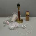 Mid-Century Modern Wood Table Lamp,Touch Control & 3-Way Dimmable Bedside Lamp for Bedroom, Living Room, Nightstand, Office (Bulb Included)