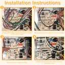 New Upgrade 62-104058-02 Integrated Furnace Control Board Replacement for Rheem Furnace R801P-MSA, R801P-ZSA, R801S-MSA, and R801S-MS Gas Furnaces