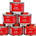 Gas One 6 pack 6 Hour Chafing Fuel - Food Warmer for Chafing Dish Buffet Set - Liquid Safe Fuel With Wick & Lid Opener for Chafing Dish