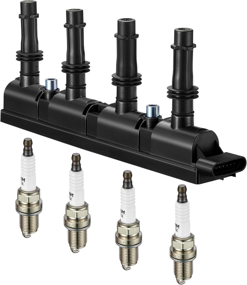 BDFHYK Ignition Coil Pack UF669 and Iridium Spark Plug XP3922 Compatible with Chevy Cruze 2011-2015 Chevrolet Trax Buick Encore 2013-2021 Chevy Sonic 2012-2020 Chevy Oem Coil Pack 1.4L l4 Set of 5