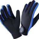 Micosuza Neoprene 1.5mm Five Finger Dive Gloves (XLarge, Blackblue)