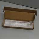 9.5 Large Acrylic Straw Holder for Cabinet Door - Reusable Tumbler Straw Organizer Storage, Small Kitchen Accessories Container, Ultra Sticky Cupboard Door Mounted (Transparent)