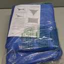 Shade&Beyond Sun Sail Shade Canopy Rectangle 8'x10' Blue 185GSM Shade Sail for Patio Deck Yard Backyard Outdoor Facility and Activities, (We Make Custom Size)