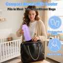 Compact Breast Milk Cooler Bottle, 12oz Portable Breastmilk Cooler with 2 Storage Bottles, 30H Cold Storage Breast Milk Chiller for Travel & Outdoor Use, Leakproof Reusable for Breastfeeding Moms