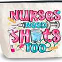 Nurses Gifts For Nurse Makeup Bag Funny Nurse Gifts For Women Graduation Gift For Nurse Female Nursing Student Nurses Week Gifts Medical Assistant Gift Appreciation Travel Makeup Bag