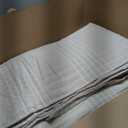 128x120 Seersucker Patchwork Oversized King Quilt Set, Lightweight Plaid Bedspread Coverlet Set, All Season Bohemian Home Bedding Decor with 2 Pillow Shams, Beige