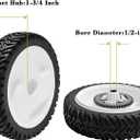 Parts Camp 105-3036 Rear Drive Wheels For Toro 105-3036 105-3024 105-3025 Toro 22" Recycler Lawn Mower Gear Rear Wheel 20041 20066 20017 20068 20073 Recycler Self-Propelled Push Mower 8" Wheel 2 Pack