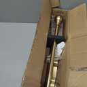 Double Curtain Rods Warm Gold, Double Rod Curtain for Window 28-48 Inches, Adjustable Double Drapery Rod with Round Finials, 1-Inch Front and 5/8 Inch Back Double Rod Curtain Rods Warm Gold
