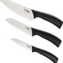 Shenzhen Knives White Ceramic Knife Set - 3-Piece Kitchen Knives Bundle: 6" Chef's, 5" Slicing, and 4" Paring Knife. Lightweight Kitchen Cutlery for Precision Slicing and Cooking