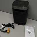 DREO Space Heater, 1500W Portable Electric Heaters for Indoor Use, PTC Ceramic Heater for Office with Remote, Thermostat, 70Oscillation, 12H Timer, 5 Modes, Safe Quiet Room Heater for Bedroom (Silver)