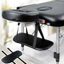 TOROKOM Soft Sponge Hanging Arm Rest for Massage Table, Hanging Arm Rest Sling Board Hanging Arm Rest Shelf Armrest Support for Massage Table SPA Beauty Salon Bed(Black) (15.7 Inch)
