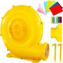 470W Yellow Air Blower for Inflatable Bounce House, Water Slide, Jumping Castle, Inflatable Screen and Inflatable Tent, Dual Use for Yard Leaf Blowing