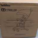 Lightweight Travel Baby Stroller, Foldable Portable Airplane Compact Umbrella Strollers for Toddler 1-3 Years (Full Canopy,Black) (S2)