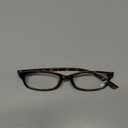 Trendy Rectangular Glasses for Women Men Narrow Square Blue Light Blocking Fake Eyewear Y2K Cosplay Glasses (A2 Tortoise)