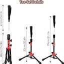Portable Batting Tee for Baseball/Softball, Tball Set for Toddlers 3-5 Tee Ball Set with Carry Bag, Portable Stable Tanner Tee, Baseball Training Equipment Aged 3-12
