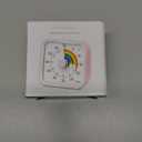 Visual Timer for Kids with Pause Function, Cute Silent Timer with Rainbow for Classroom, Teaching, Task, Kitchen, 60 Minute Countdown Time Management for ADHD (Rainbow Pink)