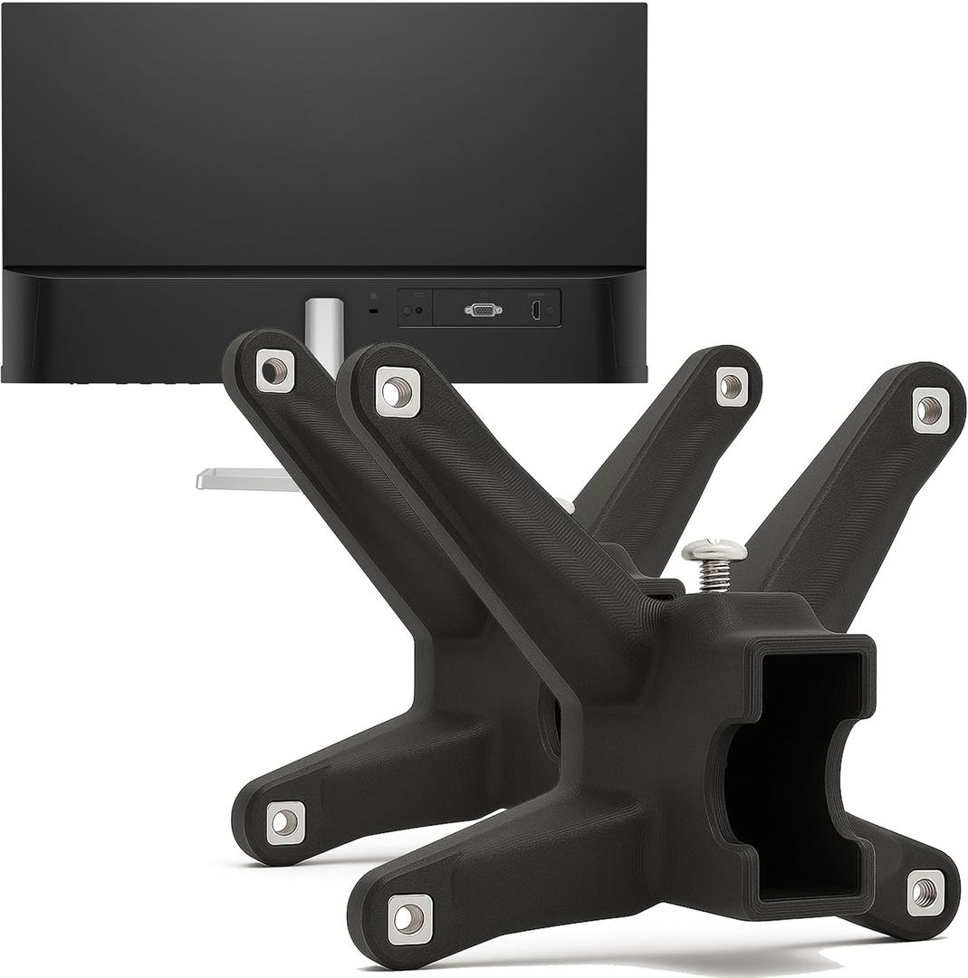 3IDEE VESA Mount Adapter for HP Monitor (524sa, 524sf, 524sw, 527sa, 527sf, 527sw, 532sf, M22f, M24f, M27f, M32f) - 75x75 VESA Mount Adapter, HP Monitor Mount Adapter (2-Pack)