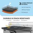 RV Slide Out Awning Fabric Replacement - 18.5oz Heavy Duty Universal and Weather Resistant Slide Topper Canopy for 5th Wheel RVs, Campers, Motorhomes, Black (110'' Fabric Only) (Obsidian)