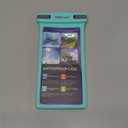 wellhouse Waterproof Phone Pouch, Waterproof Phone Case for iPhone 16 15 14 13 12 Pro Max XS Samsung, IPX8 3D Cellphone Dry Bag Beach Essentials (Green 8.0", 8 inch)