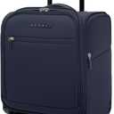 Verage Under Seat Luggage with Wheels, Softside Small Suitcase Spinner Carry On Luggage Bags for Airlines Airplanes Short Trip Men Women (Navy, 14-Inch Underseat)