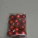 Christmas Balls Ornaments,24pcs Xmas Tree Decorations,Holiday Hanging Balls,Birthday Holiday Wedding Christmas Ornaments(Red)