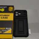 for iPhone 17 Pro Max Case with Card Holder4-5 Cards[RFID Blocking][9H Screen Protector ][Full Camera Protection][Hidden Kickstand]Rugged Heavy Duty Wallet Case for iPhone 17 Pro Max (Black)