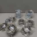 4 Sets 25580 14125A Trailer Bearings Kits,Spindle Nuts,Grease Seals,Cotter Pins,Washers for 5200-7000LB,2.72" Dust Caps and Rubber Plugs