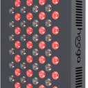 Hooga HG500 Red Light Panel with Near Infrared LED Light, 100 LEDs 660nm 850nm Dual Wavelength, Built-in Timer, Hanging Kit Included.
