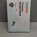 Titanium Cutting Board for Kitchen, Cutting Board Double Sided Food Grade, Pure Titanium/PP, Easy to Clean Large Size 1611 (Silver)