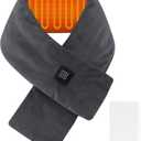 Heated Neck Wrap with 5000 mAh Power Bank, Cordless Heating Pad with Adjustable 3 Heat Settings, Soft Neck Warmer for Pain Relief, Muscle Relaxation, Portable Heated Neck Scarf, Gray