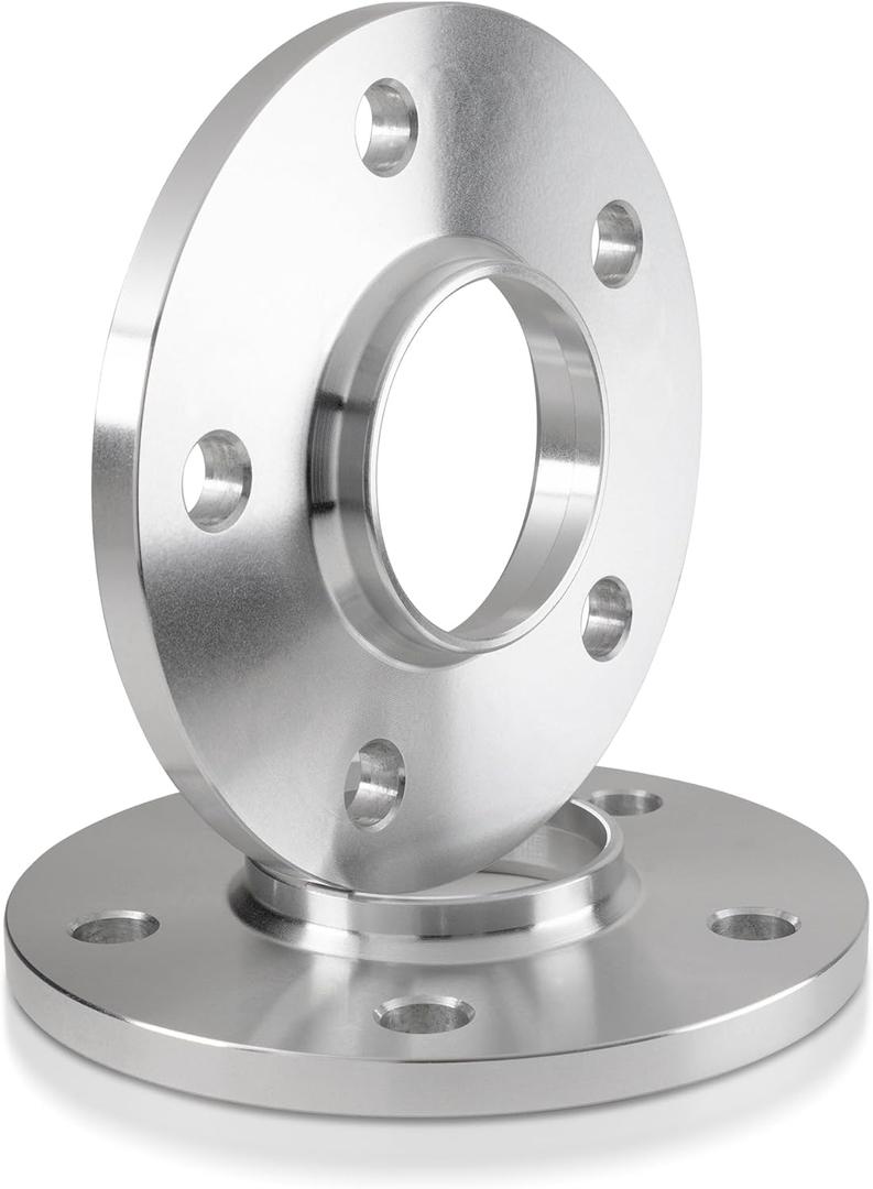 12mm Hubcentric Wheel Spacers 5x115 Compatible For Dodge Charger 2006-2022, Challenger 2008-2022, Magnum 2005-2008, Compatible For Chrysler 300c 2005-2022 (2pcs 71.6mm M14x1.5) Long Studs Required (Silver)