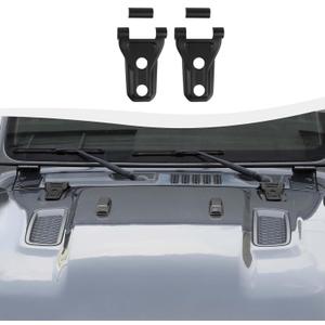 Hood Hinge Cover Decoration Trim Exterior Cover Kit Fit for 2018-2025 Jeep Wrangler JL JLU & Gladiator JT(Matte Black)
