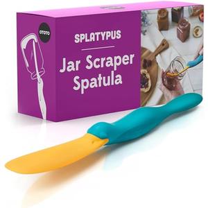 OTOTO Splatypus Jar Spatula for Scooping and Scraping - Unique Fun Cooking Kitchen Gadgets for Foodies - BPA-free & 100% Food Safe - Crepe Spreader