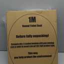 1M Family Toilet Seat, Patented Slow Close & Quick Releasing Technology, Anti-Wiggling, Easy to Install and Clean, Standard Round with Toddler Seat Built In (1 Piece)