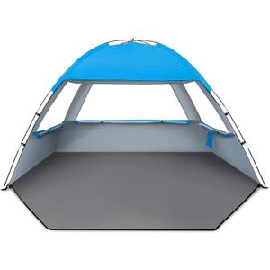 Venustas Beach Tent Sun Shelter for 3 Person, UPF 50+ UV Protection Beach Canopy, Lightweight and Easy Setup Cabana, Portable Shade Tent Sky Blue, 3 Person